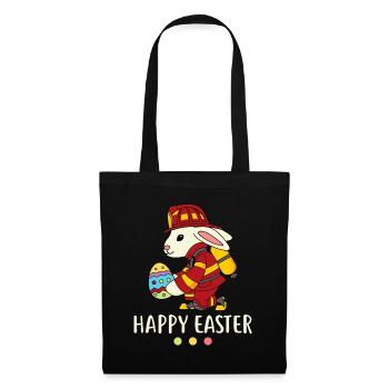 Firefighter Easter Bunny Fireman Egg Happy Easter - Tote Bag - black - Front