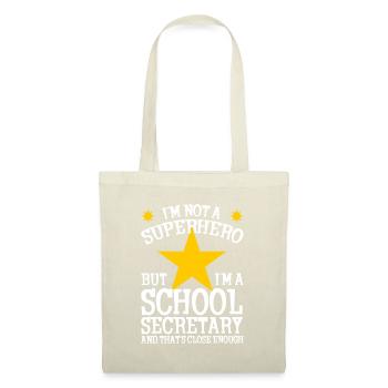 Superhero & School Secretary Funny - Tote Bag - nature - Front