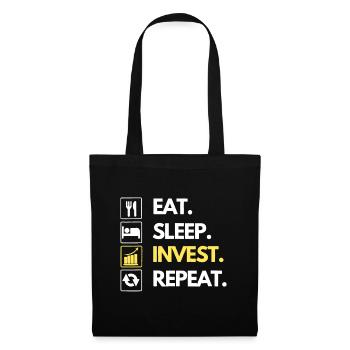 Eat Sleep Invest Repeat Say Shares Investment Stoc - Tote Bag - black - Front