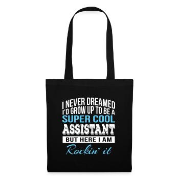 Funny Assistant Gift Admin - Tote Bag - black - Front