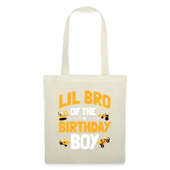 Lil Bro of the Birthday Boy Construction Worker Bd - Tote Bag - nature - Front
