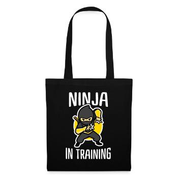 Ninja Im Training Coole Ninja Kids - Stoffbeutel - Schwarz - Vorne