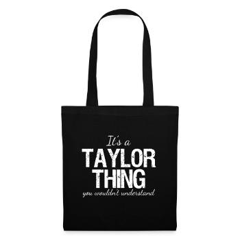 It’s a Taylor Thing - Matching Family Reunion Prid - Sac en tissu - noir - Devant