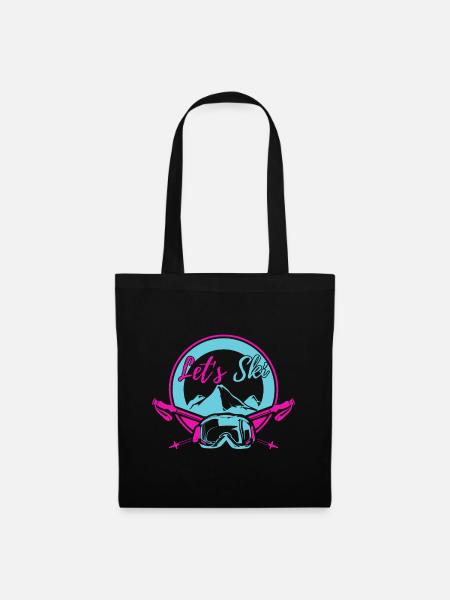 80s Ski Gear | Vintage Après Ski Clothes | Let's S - Tote Bag - black