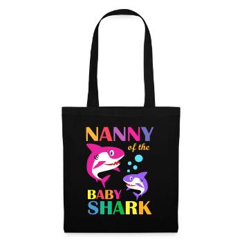 Nanny Of The Baby Birthday Shark Nanny Shark Mothe - Tote Bag - black - Front