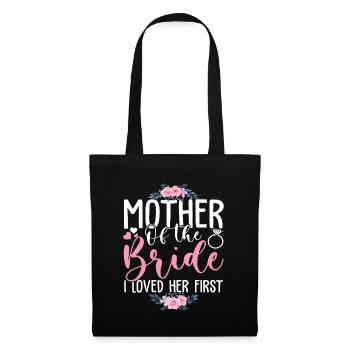 Mother of the Bride Happy Mother's Day Wedding Fam - Tote Bag - black - Front