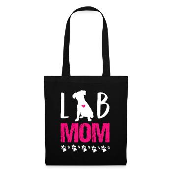 Lab Mom Happy Mother's Day Dog Breed Paw Bark Bone - Tote Bag - black - Front