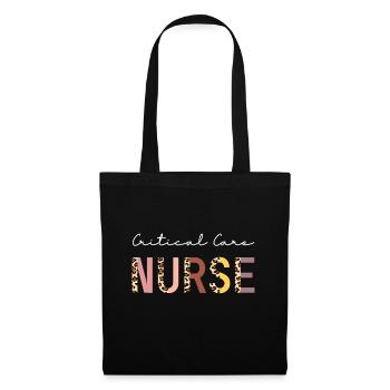 Infirmière en soins intensifs Infirmière en soins intensifs Infirmière en soins intensifs Nursi - Sac en tissu - noir - Devant