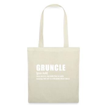 Mens Gruncle pour Great Uncleksgiving - Sac en tissu - nature - Devant