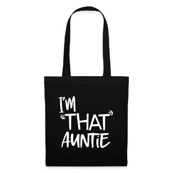 I'm That Auntie Funny Best Auntnational holidayfor - Tote Bag - black - Front