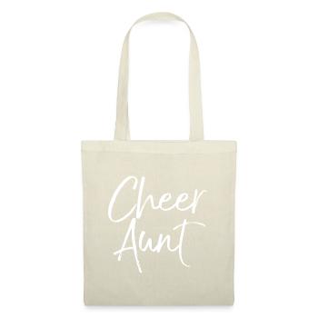 Cadeau mignon de cheerleading pour tante pom-pom girls Fun C - Sac en tissu - nature - Devant