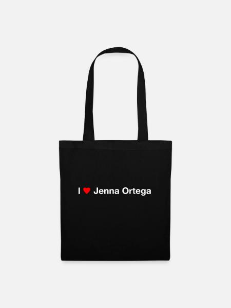 Ich liebe Jenna Ortega - Stoffbeutel - Schwarz