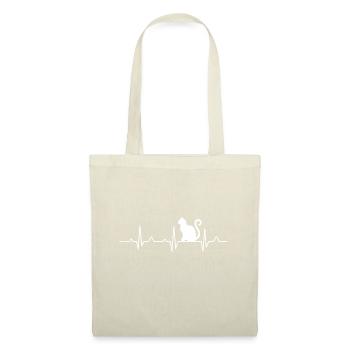 Big Cat Heartbeat Crazy Lady Love Rescue Ladiespet - Tote Bag - nature - Front