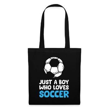Just a Boy Who Loves Soccer - Tote Bag - black - Front
