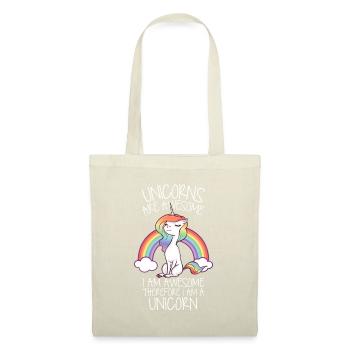 Les licornes sont géniales, donc je suis un entonnoir de licorne - Sac en tissu - nature - Devant