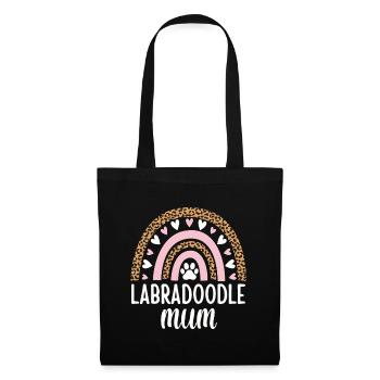 Labradoodle Mum Mummy Rainbow Leopard Mothers Day - Tote Bag - black - Front