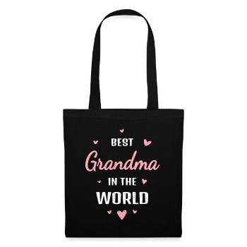 Best Grandma in the World greatest Granny Mothersb - Tote Bag - black - Front