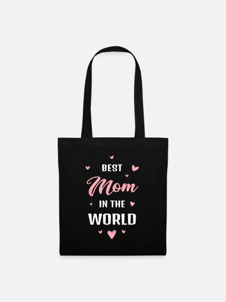 Beste Mutter der Welt Beste Mutter aller Zeiten Muttertag - Stoffbeutel - Schwarz