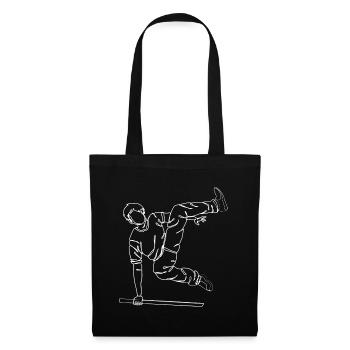Parkour Freerunner Traceur Freerunning Herren Jungen Ki - Stoffbeutel - Schwarz - Vorne
