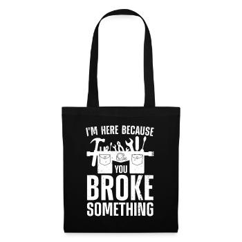 Funny Handyman For Men Women Repairman Repair Tool - Tote Bag - black - Front
