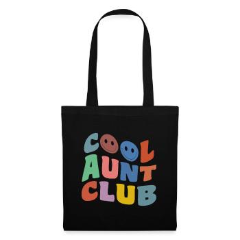 Cool Aunt Club Funny Smile Colorful Cool Aunt Club - Tote Bag - black - Front