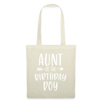 Tante des Geburtstagskindes Tante und Neffe Bday Pa - Stoffbeutel - Natur - Vorne