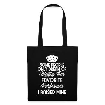Cadeau pour les parents d’acteurs et d’actrices Drame Maman - Sac en tissu - noir - Devant