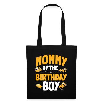 Mama des Geburtstagskindes Bauarbeiters Bday - Stoffbeutel - Schwarz - Vorne