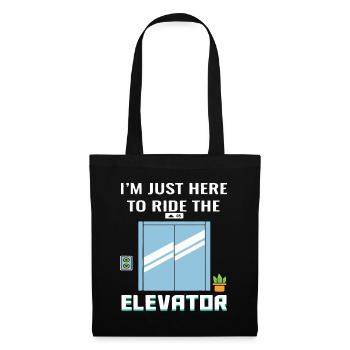Elevator Mechanic Engineer Funny Jersey - Tote Bag - black - Front