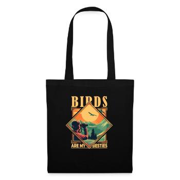 Birds Are My Besties: Perfect Design for Avian - Stoffbeutel - Schwarz - Vorne