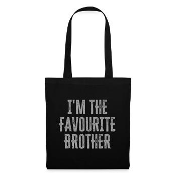 I'm The Favourite Brother Funny Siblings Family Ma - Tote Bag - black - Front