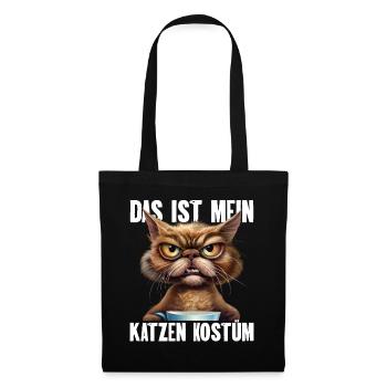 Das Ist Mein Katzen Kostüm - Stoffbeutel - Schwarz - Vorne