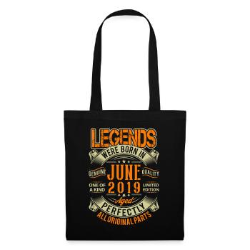 Légende de l’anniversaire de juin 2019 - Sac en tissu - noir - Devant