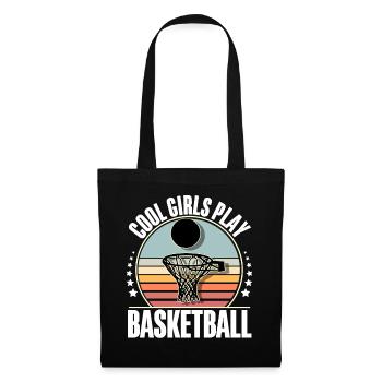 Basketteur Basketteur Femmes Filles - Sac en tissu - noir - Devant