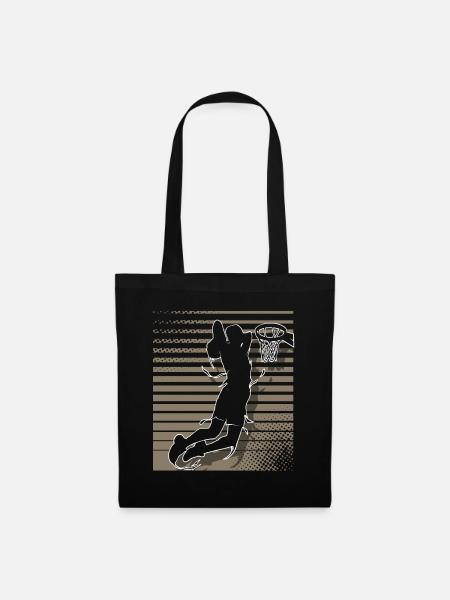 Basketball Basketballer - Stoffbeutel - Schwarz