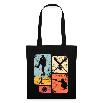 Baseball - Tote Bag - black - Front
