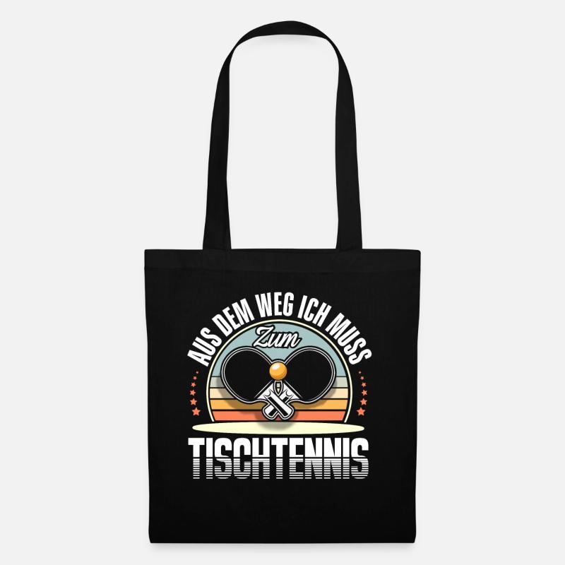 Tischtennis - Stoffbeutel - Schwarz