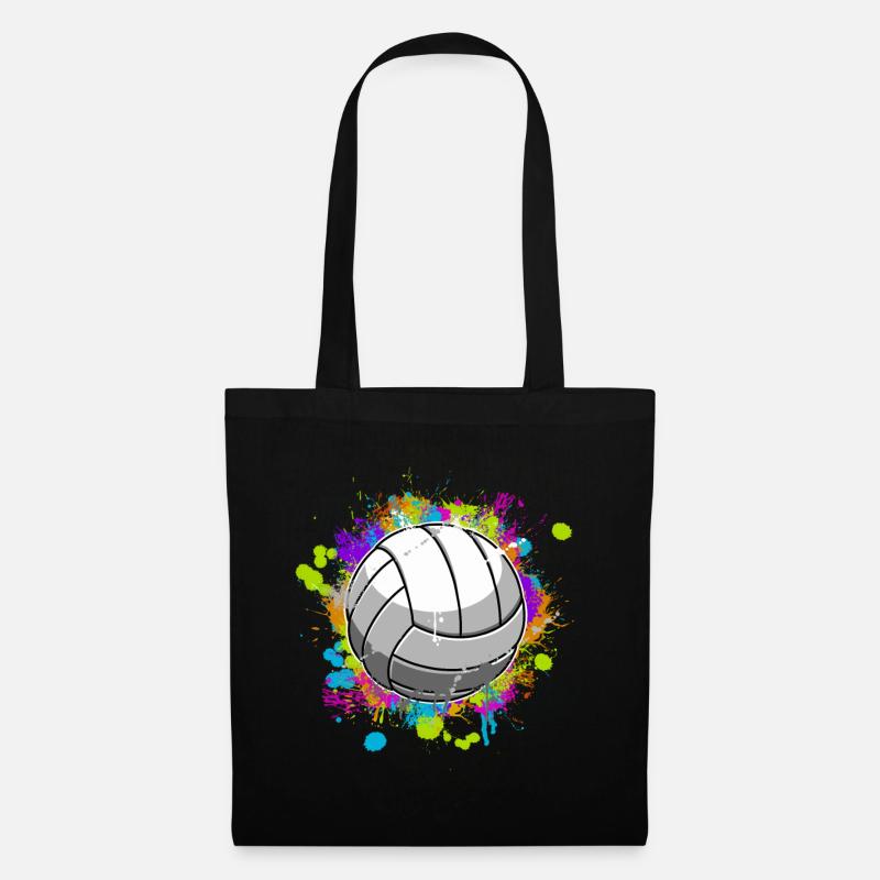 Volleyball - Stoffbeutel - Schwarz