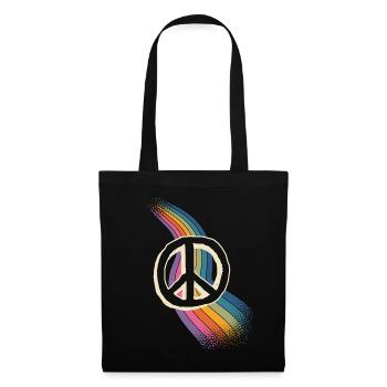 Peace Love - Tote Bag - black - Front
