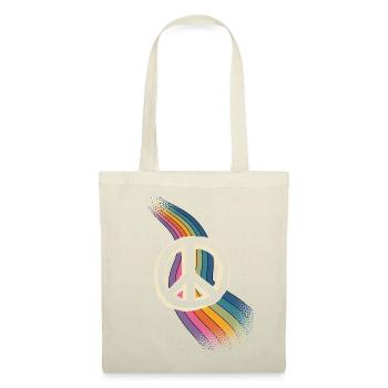 Paix Amour - Sac en tissu - nature - Devant