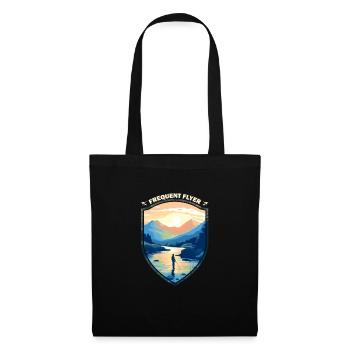Fly Fishermen in Lake: Design for the Adventurous - Stoffbeutel - Schwarz - Vorne