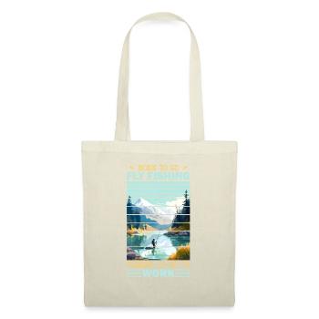 Fly Fisherman in Clear Mountain Lake Outdoor - Stoffbeutel - Natur - Vorne