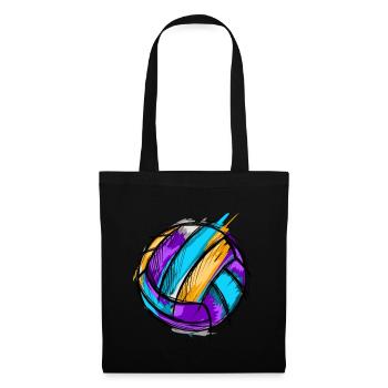 Volley-ball - Sac en tissu - noir - Devant