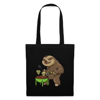 Paresseux de grillons - Sac en tissu - noir - Devant