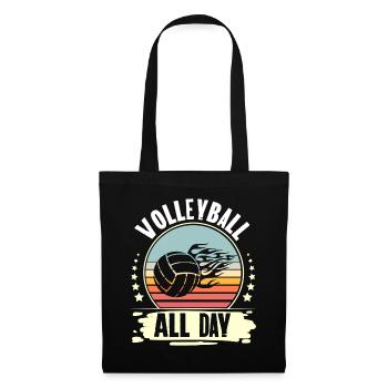 Volley-ball - Sac en tissu - noir - Devant