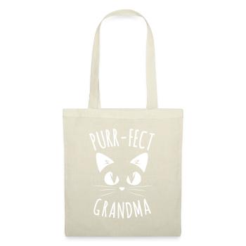 PURR-FECT Grandma Fur Mom Cute Cat Lover Animal Gi - Tote Bag - nature - Front