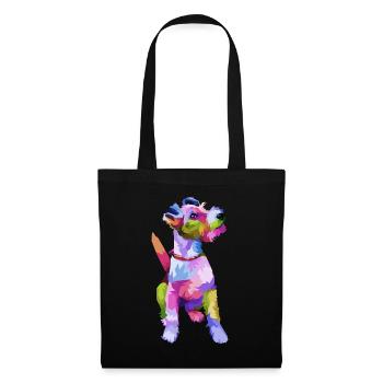 Fox Terrier colorful pop art portrait for dog owne - Tote Bag - black - Front
