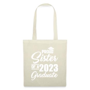 Fière soeur d’un match de remise des diplômes 2023 - Sac en tissu - nature - Devant