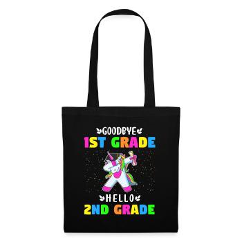 Goodbye First Grade hello second grade Unicorn Gir - Tote Bag - black - Front