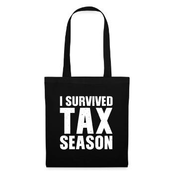 Funny I Survived Tax Season Accounting Accountant - Tote Bag - black - Front